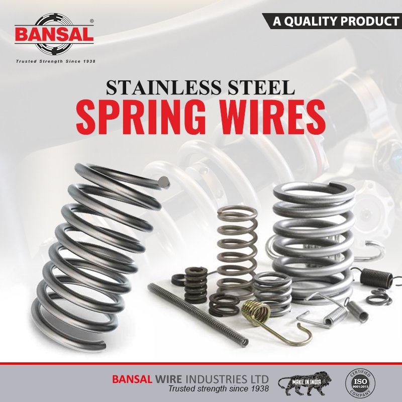 BansalWire's tweet photo. #BansalGroup: Spring Steel wires are cold drawn wires made from unalloyed high carbon steel.
Visit us for more info - https://t.co/gBYsQNtPQ4 OR Contact @9717494973
#SpringWires #SteelWires #GalvanizedWires #HighCarbonSteel #SpringRings #Manufacturer https://t.co/3dtjBlbv6D