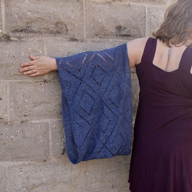 Whyknotfibers's tweet photo. We’re still swooning over this diegesis knit up by our dear sample knitter, Ellen.  Didn’t she do a superb job?  We’d love to see what color you’d choose - swipe for a few option we have ready to ship!! https://t.co/pQaK9aI28d