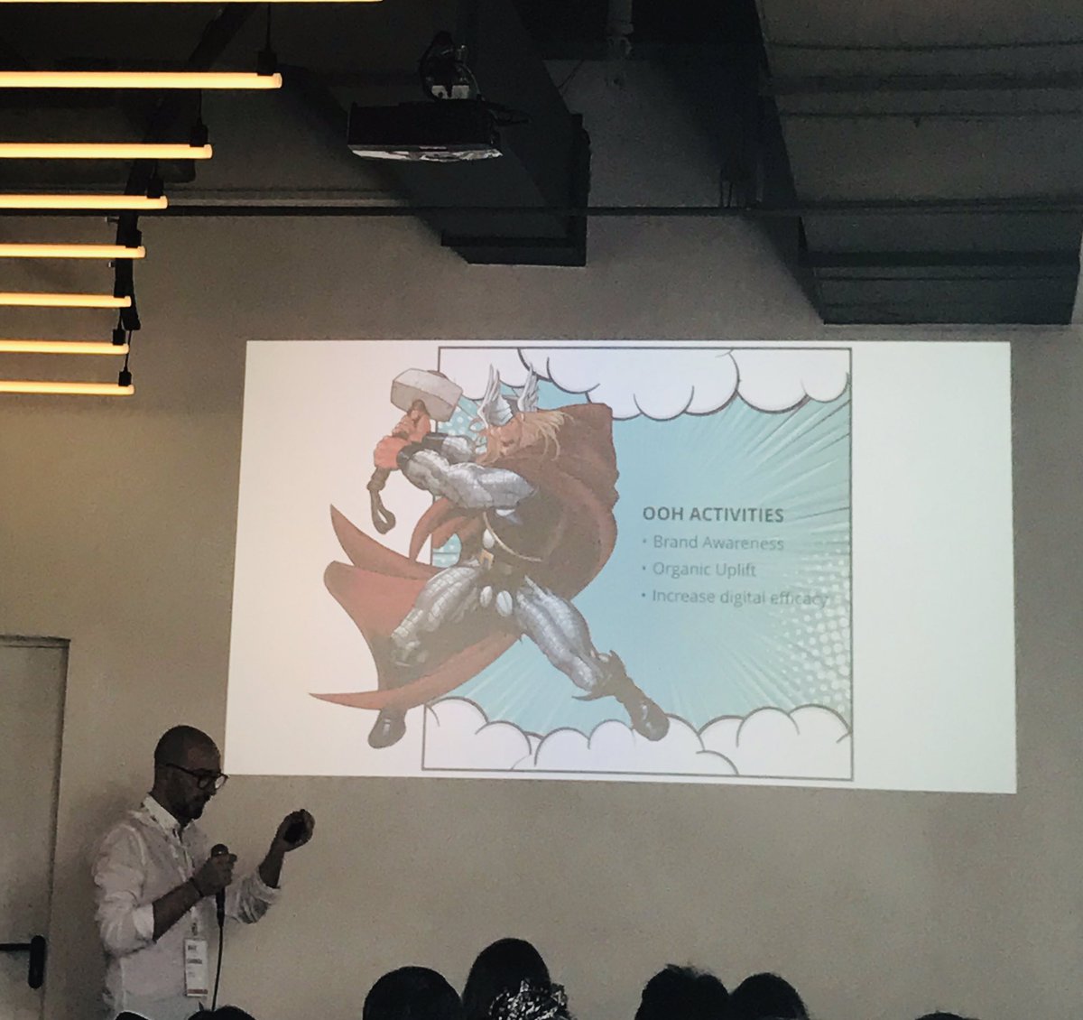 mandulaok's tweet photo. @LoryDoc87 killing it at #AGSBER with the Ad-Vengers and How to take on the #UA duopoly @Free2Move #Mobilemastermind 🧞‍♂️ @AppGrowthExpert https://t.co/NSpnC5JM03