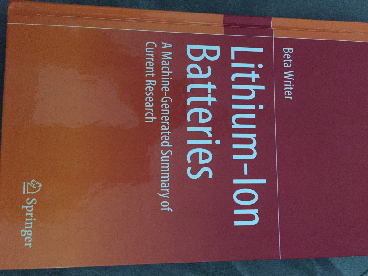 _donaukind's tweet photo. lange prognostiziert, jetzt auch in der Wissenschaft da! Der Autor "Beta Writer" ist ein Algorithmus. Chapeau! ⁦@SpringerNature⁩ auf der #fpk19 #move ⁦@nptonbooks⁩ https://t.co/sJavy5ExL5