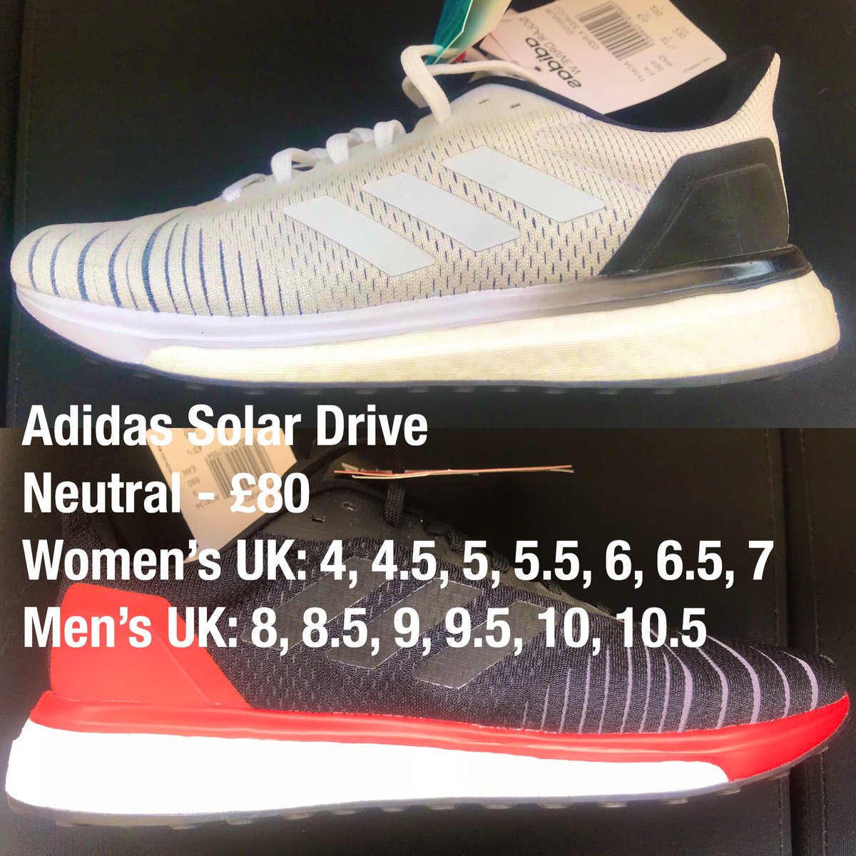 made_to_run's tweet photo. Bank Holiday Madness Sale starts today! Over 100 shoes for under £100 including favourites like the Hoka Clifton 5 and Brooks Adrenaline #BankHoliday #StHelens https://t.co/yBGdbpzaQX