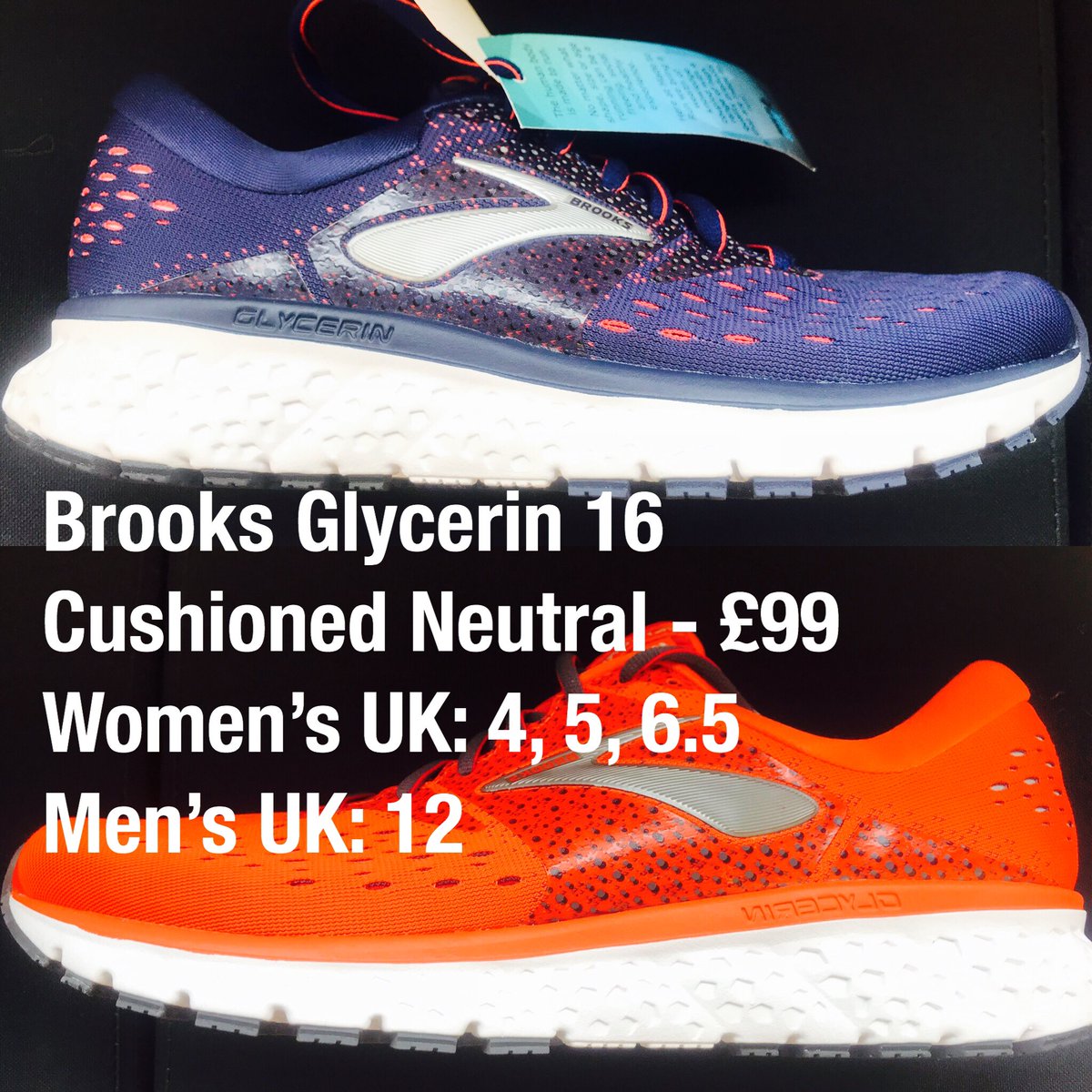 made_to_run's tweet photo. Bank Holiday Madness Sale starts today! Over 100 shoes for under £100 including favourites like the Hoka Clifton 5 and Brooks Adrenaline #BankHoliday #StHelens https://t.co/yBGdbpzaQX