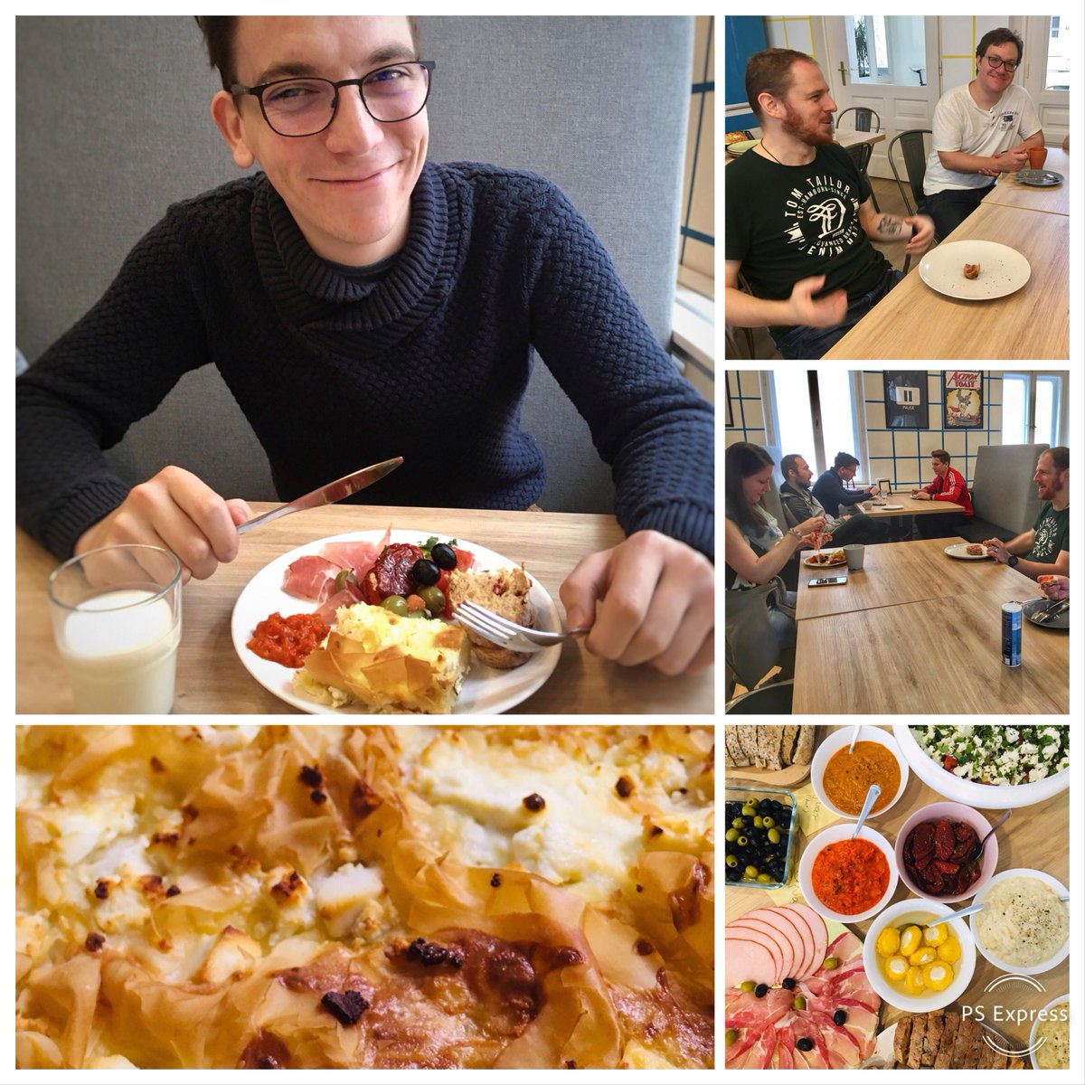 cheppers's tweet photo. Enjoy the next episode of Cheppers Breakfast events. Today we baked #burek and also had #ayran, #ajvar, #shopska and much more! ☕️
#delicious #balkan #together https://t.co/1HvynfeDYb