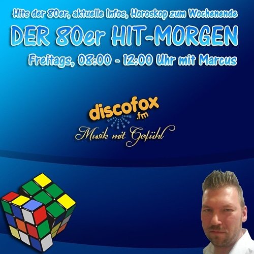 DiscofoxFM's tweet photo. Jeden Freitag von 08oo bis 12oo Uhr gibt es den Sound der 80er bei https://t.co/0WnE4gSqUR zu hören.
#80er #NEWWAVE #discofox #webradio https://t.co/s94jX8UFAx