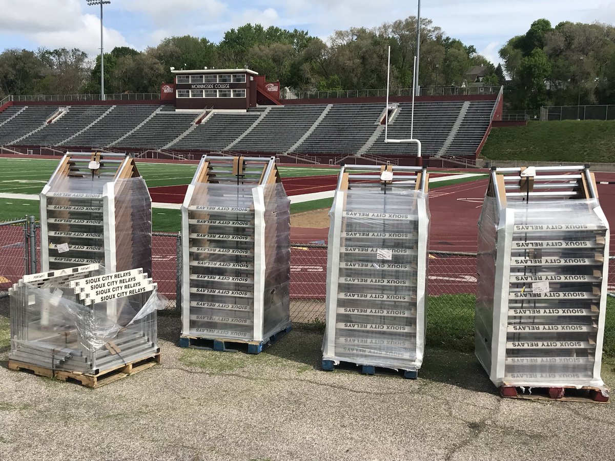 BlackRaiderxc (@blackraiderxc) on Twitter photo In partnership with Sioux City Schools <a href="/SCRelays/">Sioux City Relays</a> and <a href="/MsideMustangs/">Morningside Mustangs 🐴</a> we were able to buy 88 new hurdles for Olsen Stadium! In partnership with Sioux City Schools <a href="/SCRelays/">Sioux City Relays</a> and <a href="/MsideMustangs/">Morningside Mustangs 🐴</a> we were able to buy 88 new hurdles for Olsen Stadium!