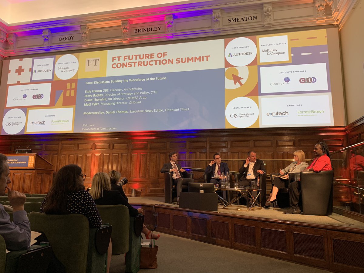 CITB_UK's tweet photo. Did you know the average age in #construction is 49?

Our Head of Strategy &amp; Policy, Steve Radley, is currently at the @FT Future of Construction Summit discussing how we can compete with other industries to attract a digital workforce: https://t.co/99o7uzB8XH
#FTConstruction https://t.co/iMmz1rNMkp