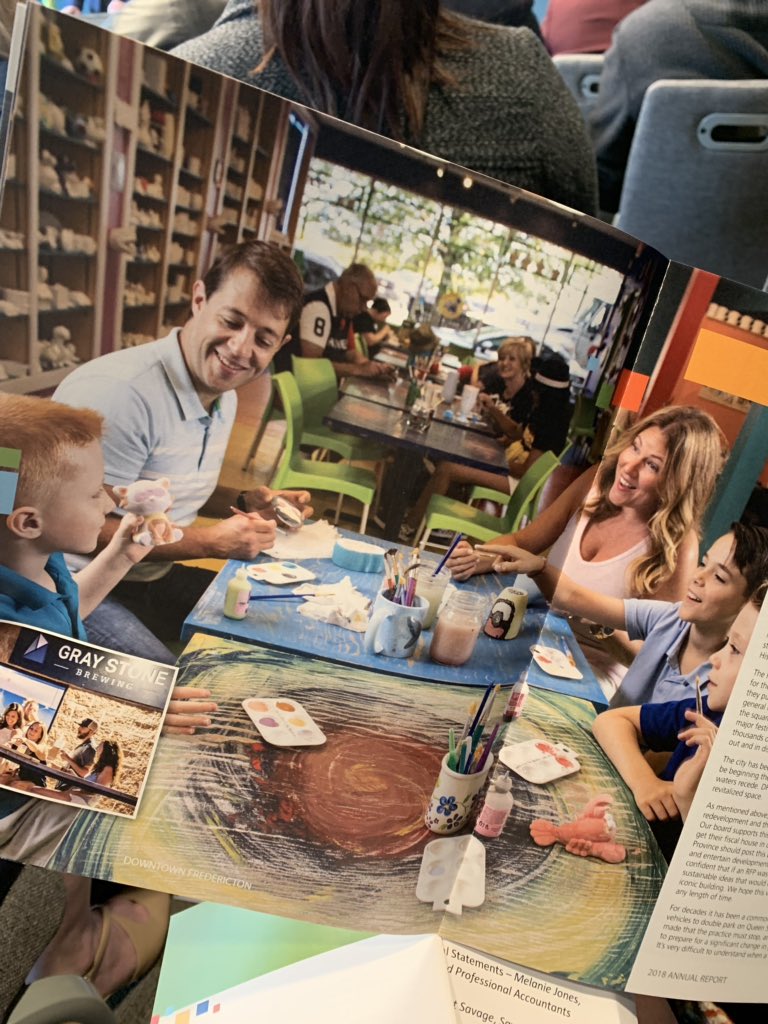 Great to see our <a href="/Fton_Chamber/">Fredericton Chamber of Commerce</a> President <a href="/_rboyer/">Ryan Boyer</a> featured prominently in the <a href="/DowntownFred/">Downtown Fredericton</a> #AnnualReport #ClayCafé