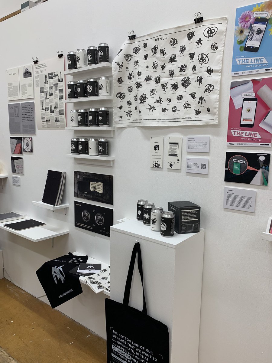 drlmartindale's tweet image. Amazing art and design students promoting mental health through design. @DJCAD #djcaddegreeshow