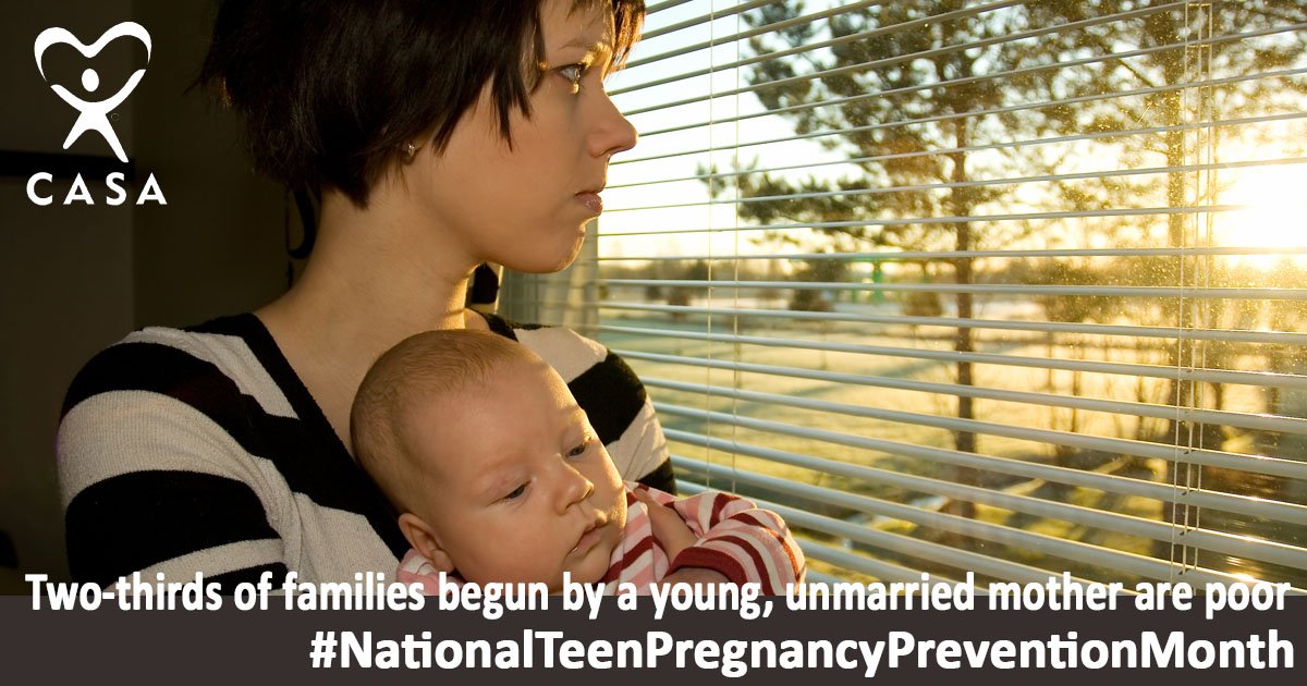 Teen pregnancies don't only impact mothers; they impact fathers, too, and have generational impacts. "Children who don't live with thier fathers are 5 times more likely to be poverty-stricken than children with both parents at home." dosomething.org/us/facts/11-fa…