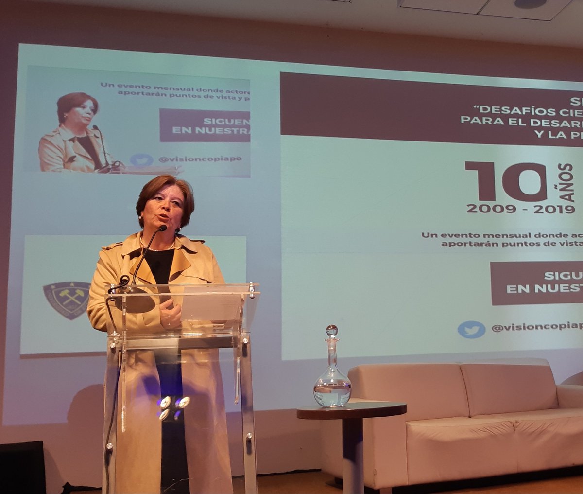 VisionCopiapo's tweet photo. Gobernador Manuel Corrales, Silvia Álvarez Seremi Educación, Rector de la UDA Celso Arias, y Luis Morales Subdere. dan inicio al Seminario "Desafíos Científicos-tecnológicos para el Desarrollo Acuicultura y Pesca en Atacama" @AntayCopiapo @aguaschanar https://t.co/dFqOwgnCTZ