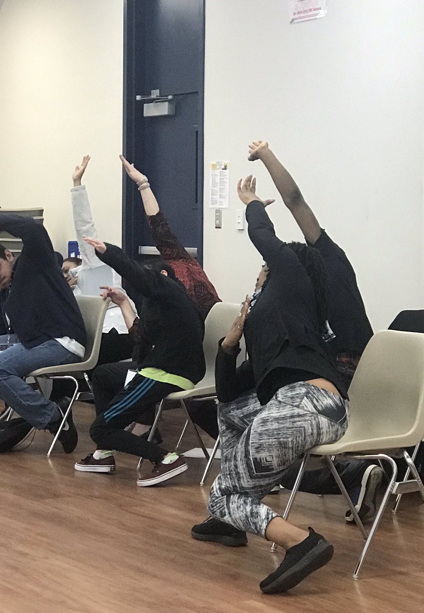 Chair Yoga at Dare to Dream! <a href="/pvdschools/">Providence Public Schools</a> <a href="/EddaCarmadello/">Edda Carmadello</a>