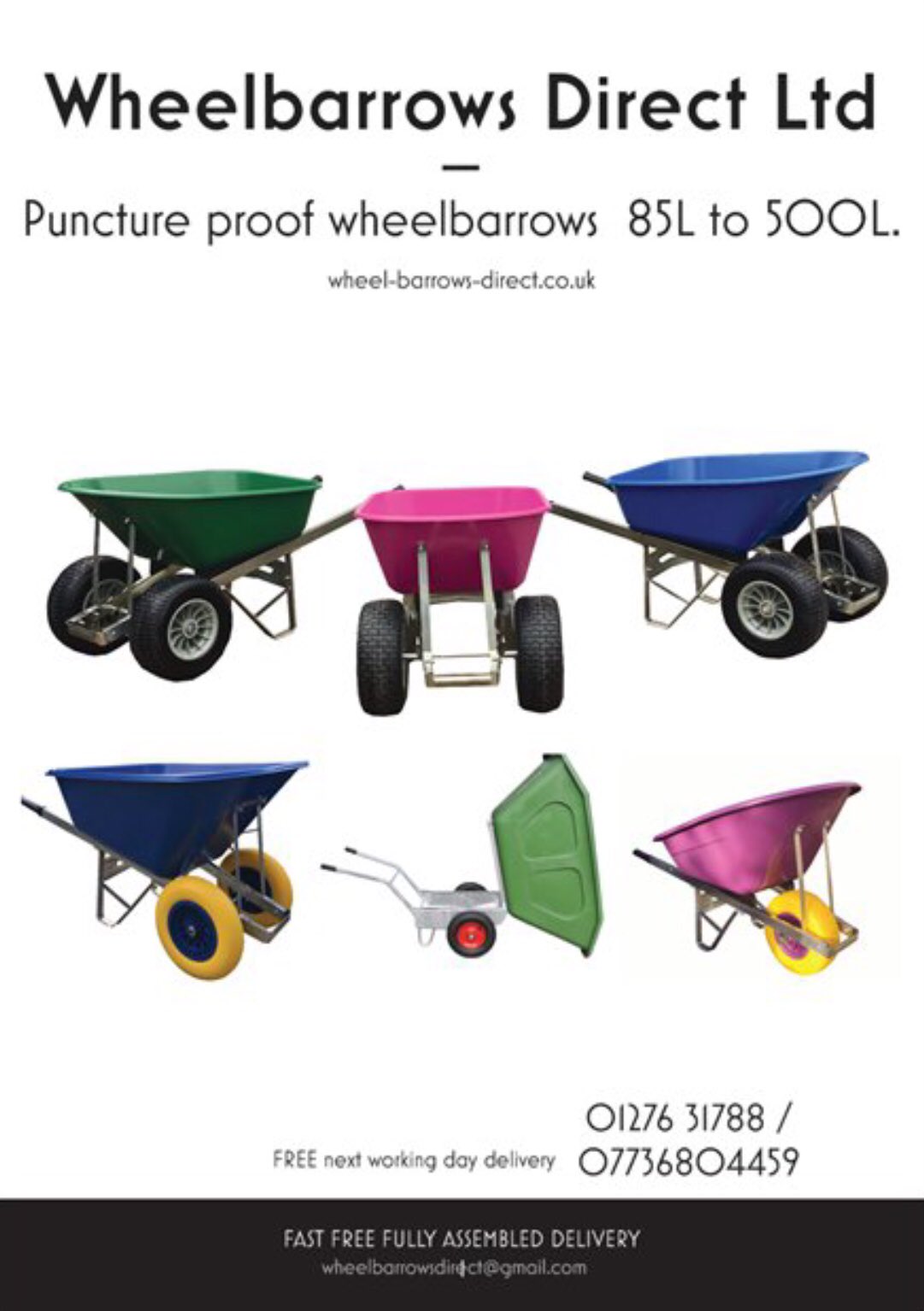 500l wheelbarrow outlet