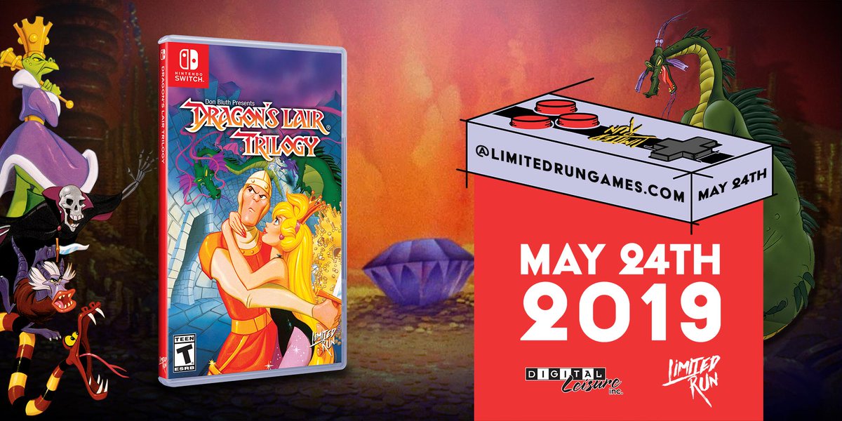 LimitedRunGames's tweet image. ⚡ FLASH GIVEAWAY TIME! ⚡

Follow, like, and retweet for a chance to win a physical copy of Dragon's Lair Trilogy on #NintendoSwitch. We'll draw a winner at 1pm EDT today.