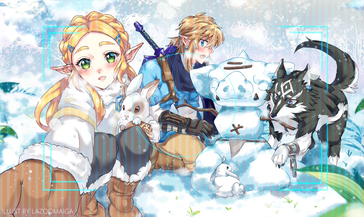 2018-2019 💙✨ More Zelink (botw) #リンゼルキス #zelink