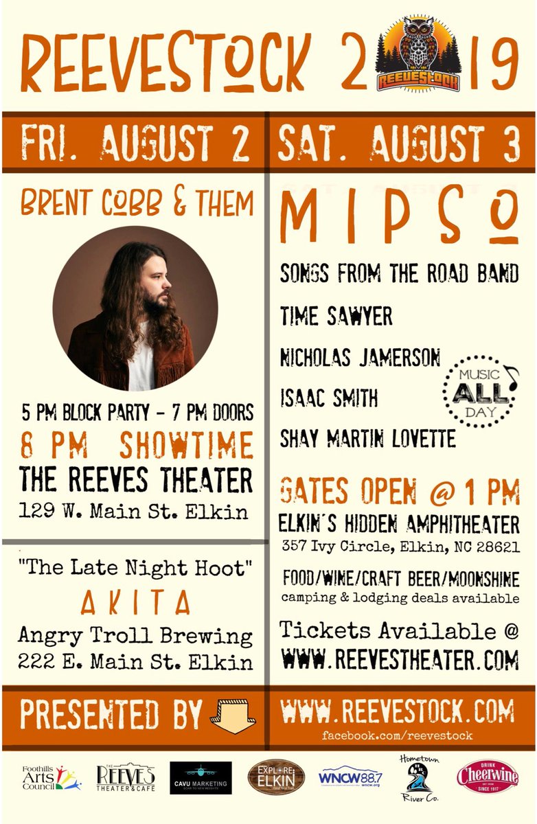 RMF ‘19 Line-up and Pre-sale Tix out and about! reevestock.com