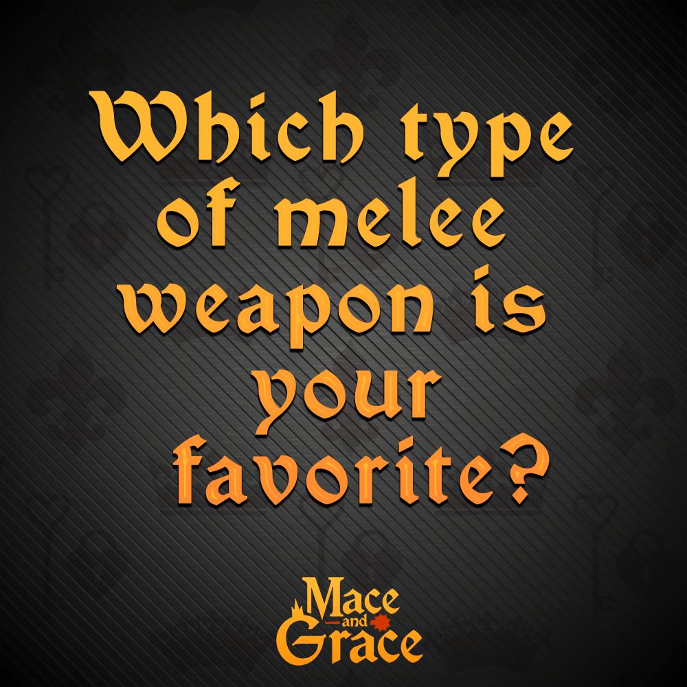 MaceandGraceVR's tweet photo. Which type of melee weapon is your favorite?

#MaceandGrace #VR #gamedev https://t.co/QFQMXnekBm