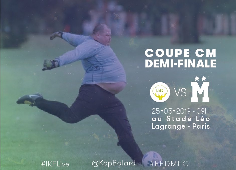 KopBalard's tweet photo. Salut les #Balzouzes ! Prêts à finir la saison du @mediafootclub en beauté ?! Le sprint final s’annonce riche et ça commence dans deux dodos. Notre club dispute une demi-finale de #CoupeCréditMutuel. Remake de la dernière finale dont nous étions sortis vainqueurs... #EEDMFC https://t.co/UcmwMARzW4