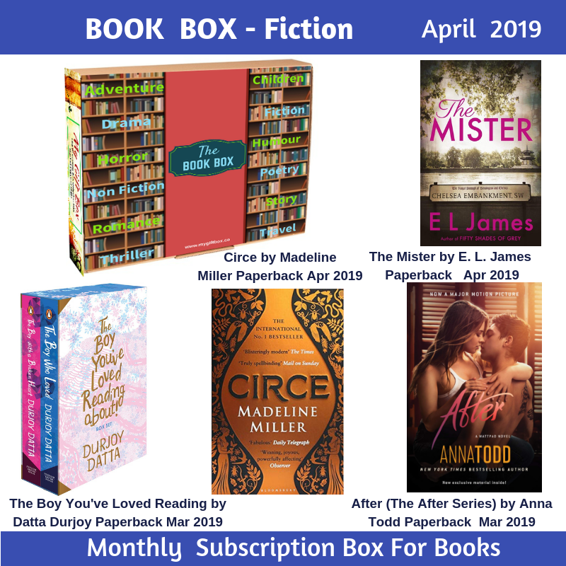 mygiftboxes's tweet photo. Book Box Fiction - April 2019 #mygiftbox #subscriptionbox #bookbox #books
https://t.co/VJotnWZSw6 https://t.co/f9ajFNzgn7