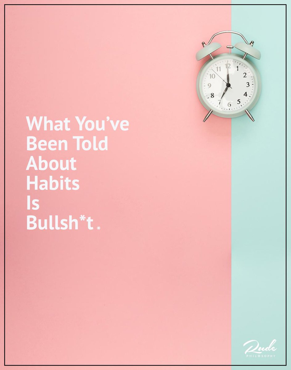 The world lied to you. Why the 21 day #habit rule is bullsh*t via <a href="/RudePhilosophy/">Rude Philosophy</a>: rudephilosophy.com/content/21-day…