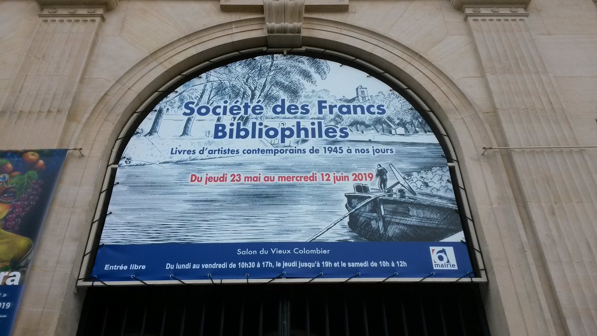 PresseKraemer's tweet photo. Jusqu'au 12 juin #expo #bibliophile #bibliophilie #FrancsBibliophiles @mairie6paris #Garouste #MissTic #Loustal #Viallat #Huynh #Benrath #BernardVenet #LeGac #Tremois #Diaz #Avati https://t.co/0v4HEeP0jO