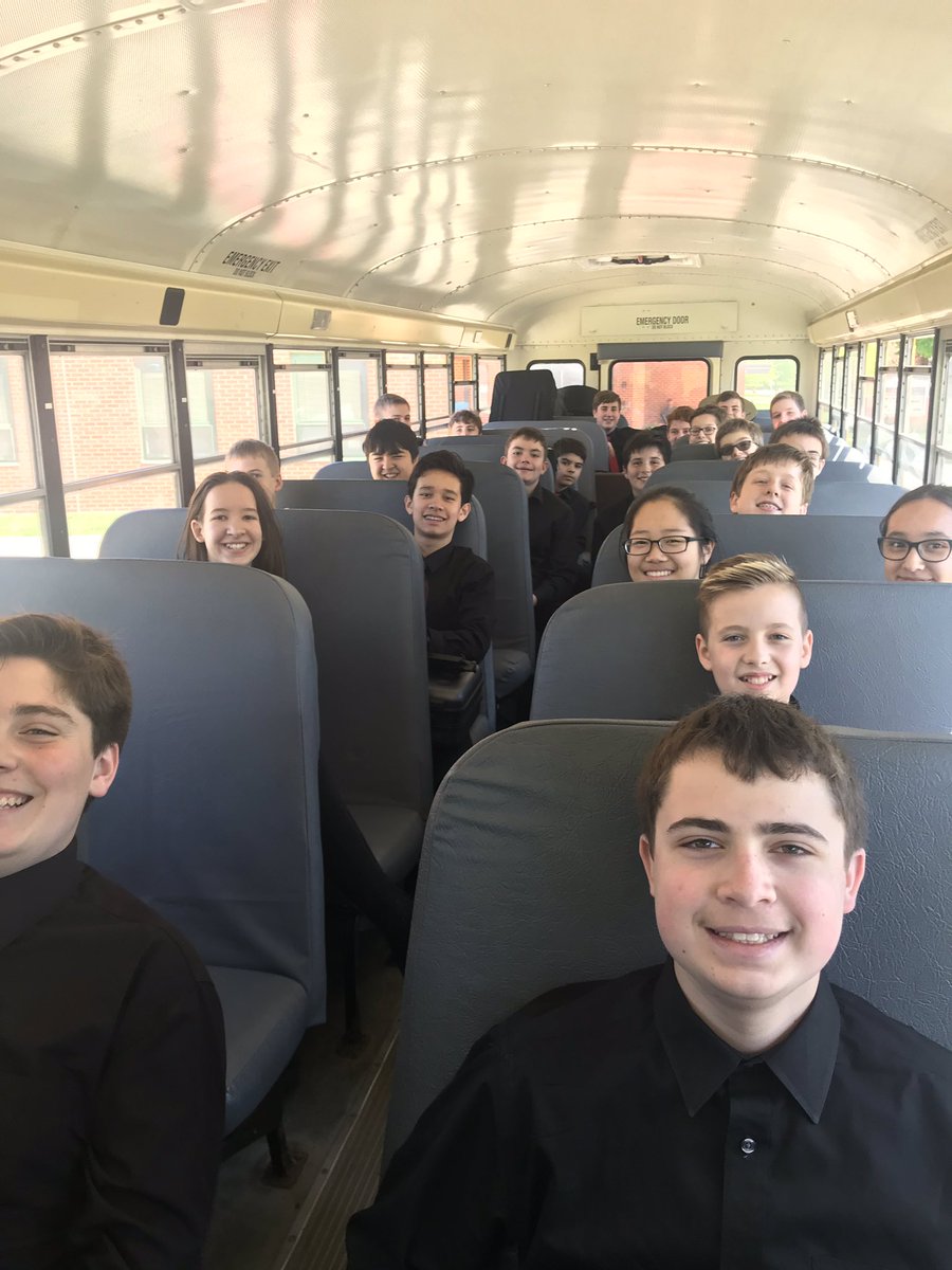 On our way home from our successful field trip to @WindsorWildcats and @DrydenSchool Thanks for having us. #d25learns #southlearns #JazzEnsemble @AHSD25South