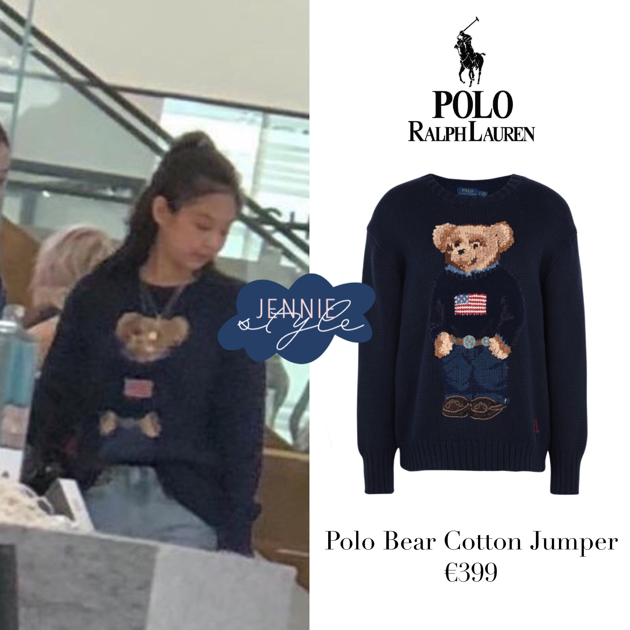 polo bear cotton jumper