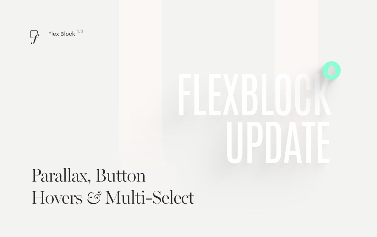 flothemes's tweet image. #FlexBlock just got #Parallax, Hover Effects for Buttons, a Multi-Select option for elements and more! Update to version 1.3.
More details here: flothemes.com/flexblock-upda…

#flothemes #websitedevelopment #websitebuilder