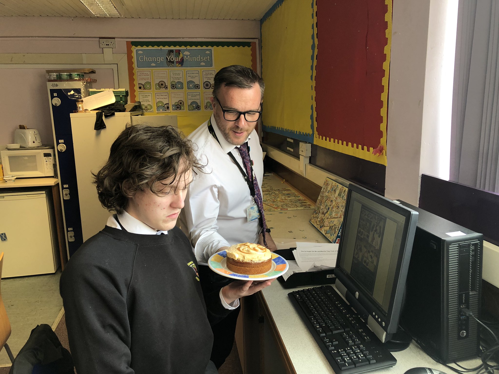 When it s your birthday Mr T and I like to sing and eat cake! Happy birthday James!  