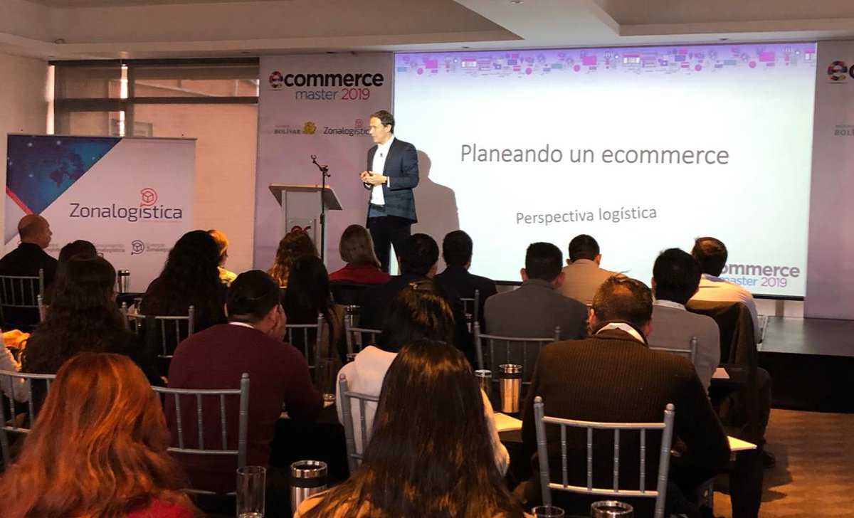 Zonalogistica's tweet photo. William Marin habla en eCommerceMaster 2019 sobre cómo planear un negocio por internet desde la perspectiva de la Logística y las operaciones @Zonalogistica #eCommerceMaster @Innovabolivar https://t.co/DnQDL9lh4N