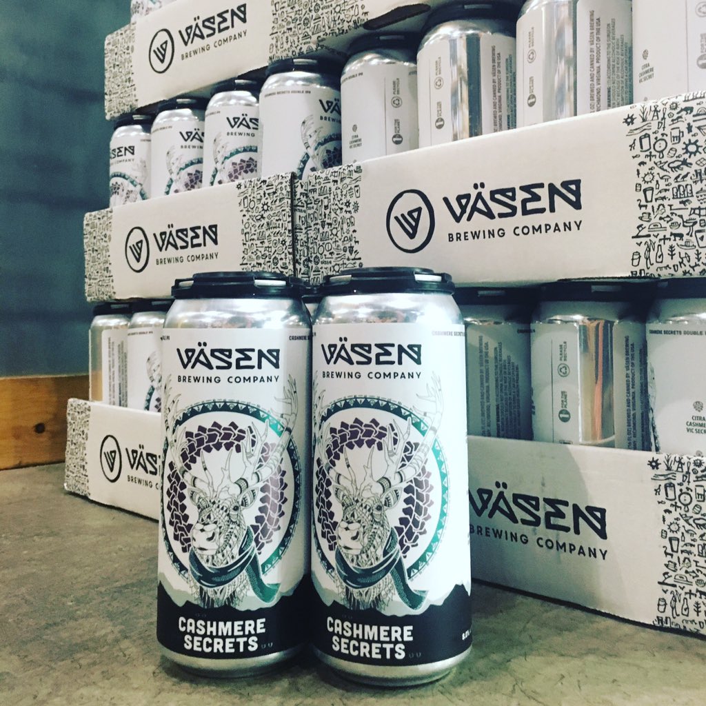 Arlbrew's tweet photo. The last drop of @vasenbrewing cans didn’t last long! Get Cashmere Secrets Double IPA w Cashmere, Vic Secret and Mosaic hops while it lasts! #vasenbrewing #richmondbeer #cashmeresecrets #arlingtonva https://t.co/UXpivAO8Kc