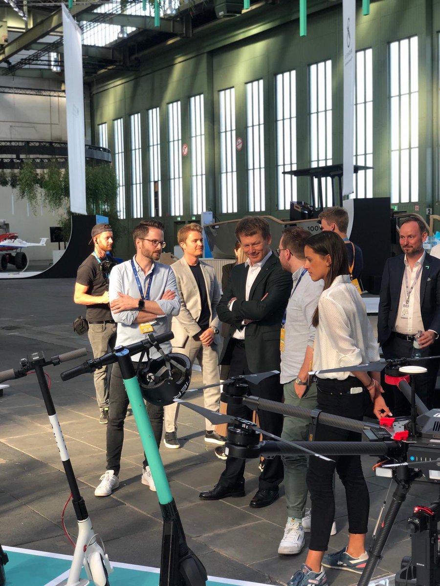 To round up the first day of <a href="/greentech_fest/">GREENTECH FESTIVAL</a> Deutsche Bahn CEO Richard Lutz is having a look at our Kick Scooter variety. We are happy to be part of this exciting event and looking forward to the next two days! #beyond1435 #celebratechange