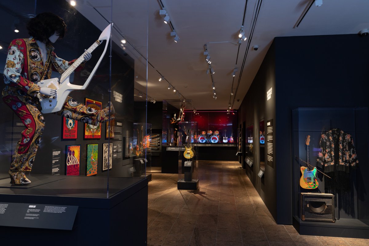 metmuseum's tweet photo. Explore rock and roll history without the crowds! 🎸 Join us this Sunday, May 26, and Monday, May 27 for #EmptyMet tours of "Play It Loud: Instruments of Rock & Roll." Book your ticket at https://t.co/tsHXb9Snu8. https://t.co/bsD92H9nAJ