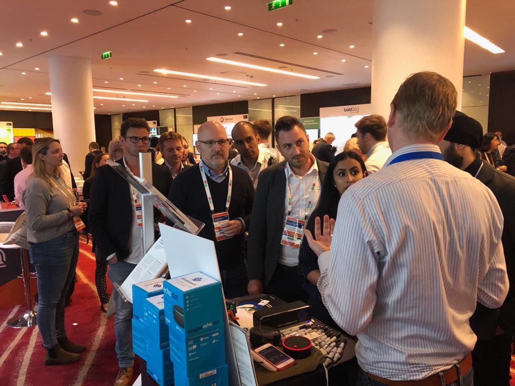 elasticpath's tweet photo. #teamelasticpath is having another busy day at #GartnerCX. Great conversations centered around #CX and digital transformations. Come by our booth to talk all things #ecommerce and headless, and get a first insider look at our new logo! #getelastic https://t.co/d0zOwY1UMy