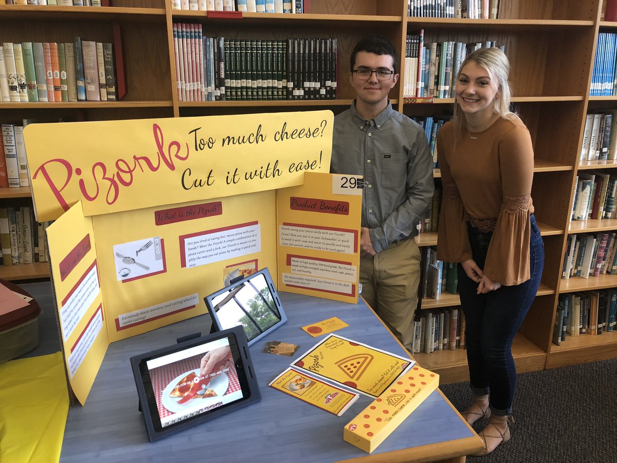 lisamorgandrake's tweet photo. Mrs. Buckley &amp; Mrs. Shaffer’s students had their hard work on display today at the product fair! https://t.co/2AG8NXkkyy