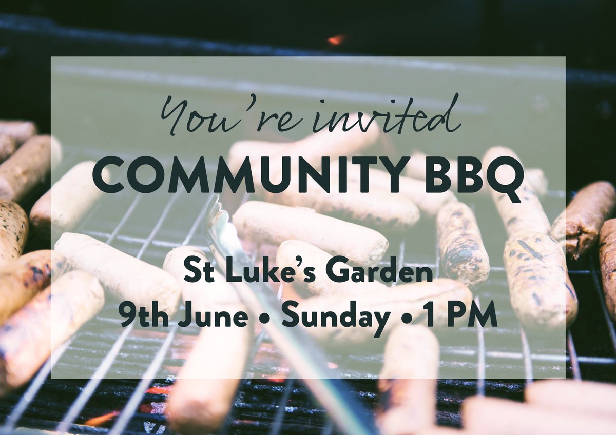 You CAN still join us at <a href="/stlukeskt/">St Luke's</a> for a community BBQ on Sunday, 9th June! All the cool cats from @revchurchlondon, <a href="/newlife_london/">New Life Church</a> &amp; Chalk Farm Baptist will be there for our morning gathering followed by the BBQ at 1!
