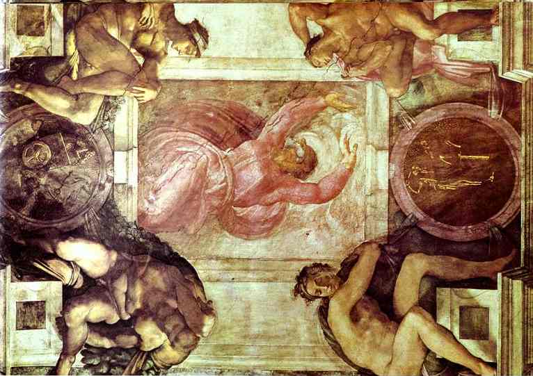 Michelangelo On Twitter Sistine Chapel Ceiling God Dividing