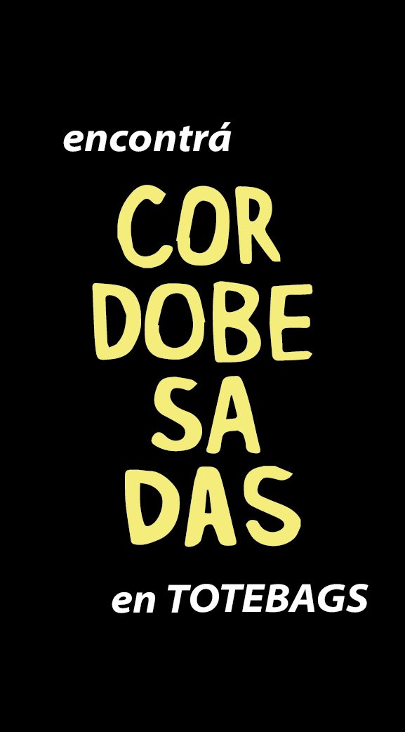 EstudioSimple's tweet photo. Encontrá #CORDOBESDAS en #Totebags!
Hacenos tu pedido o comunicate con @_____gaspar
#SimpleEstudio By @_____gaspar
#DiseñoEsCultura #DiseñoEsIdentidad @CulturaMuni https://t.co/cY25EaNEm2