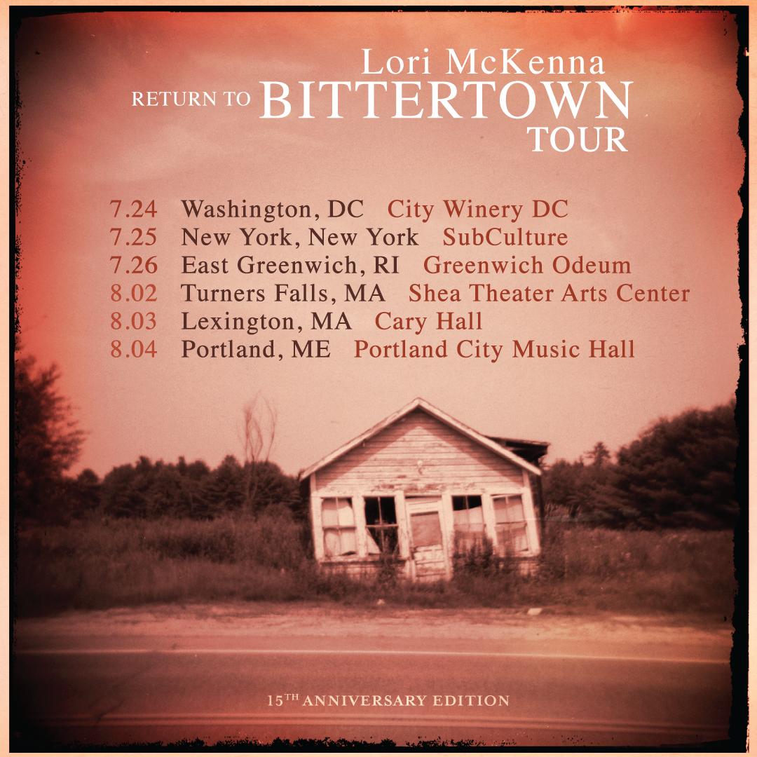 LoriMcKennaMA's tweet photo. Tickets for the Return To Bittertown tour are on sale! Go to https://t.co/BUzgVKDybC for more details. #ReturnToBittertown https://t.co/MZL5xGdO38