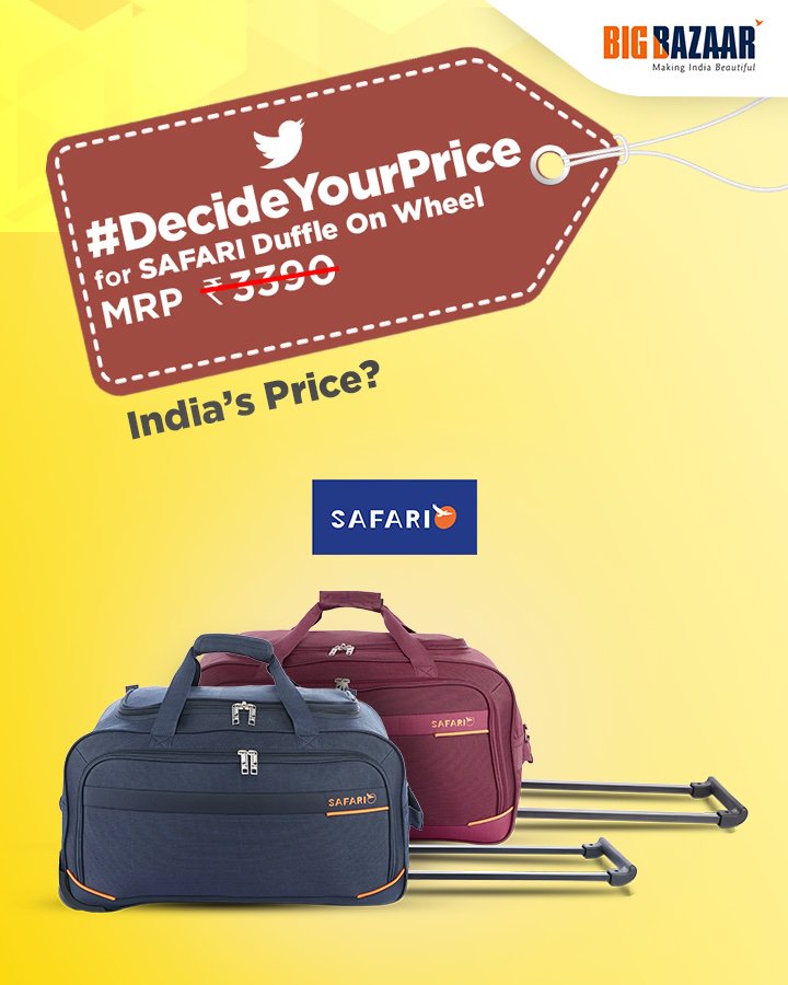 trolley bags price in big bazaar