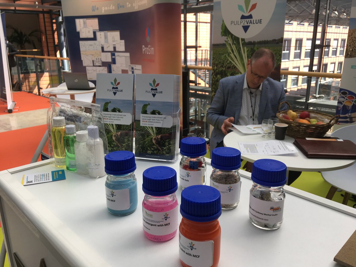 novaInstitut's tweet photo. Traffic at the #PULP2VALUE booth at the #plantbasedsummit in #Lyon! Also our workshops on the conversion of #sugarbeet pulp components for home and #PersonalCare as well as for branding of #plantbased materials were a great success! @CosunInfoknip, @BBI2020 @WUR @EU_H2020 https://t.co/saUf9gudH5