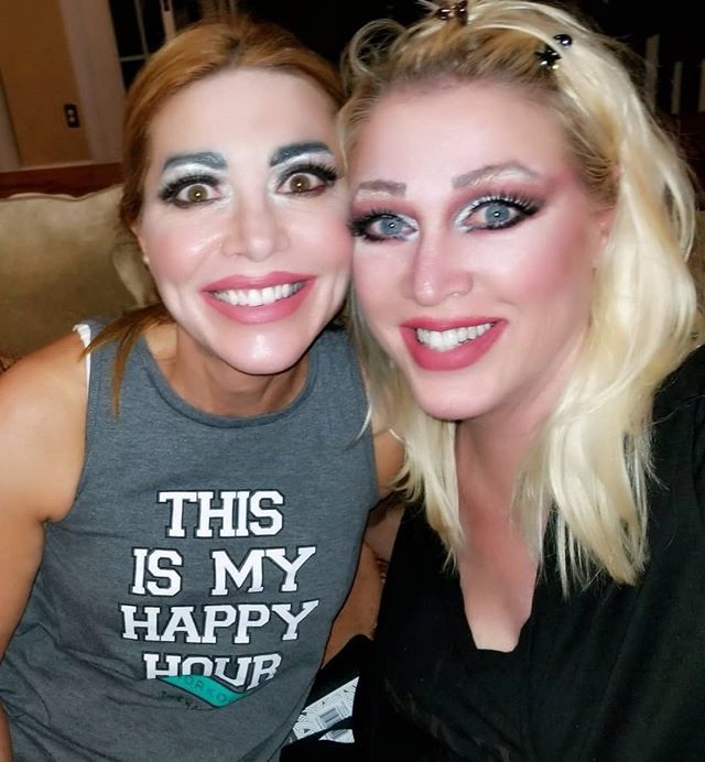 ETAndress's tweet photo. When your bestie comes into town for a sleepover and you say "what do you want to do?" And she says "let's catch up on drag race and try to copy their make up!" We are serving up beauty filter fakeness with a side dish of cheesecloth! I LOVE @artistandfa… https://t.co/xc1M53HdFJ https://t.co/brjOkTrUGK