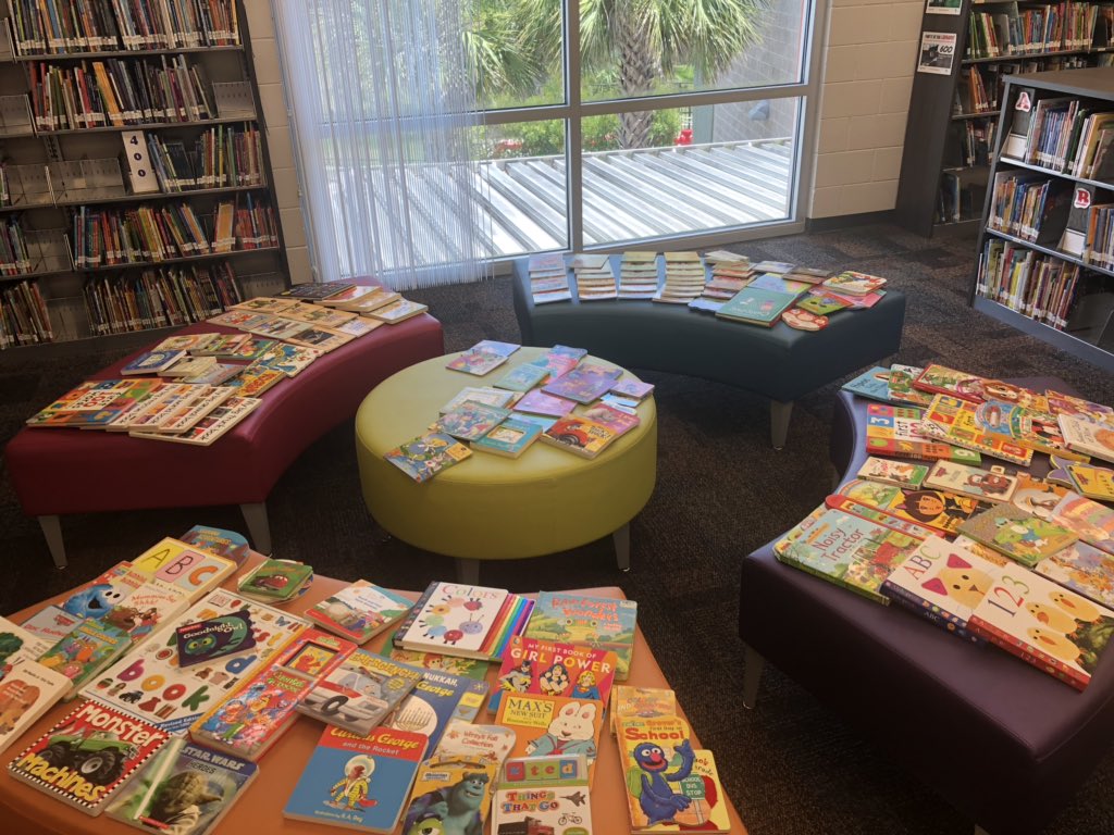 LibraryTera's tweet image. What a great project that @LibraryKristina and I worked on together! Our goal was to flood @HCPSLambES with summer reading. I can’t wait to see my students’ faces today when they get to come shop the free bookstore! Thank you so much @HCPSCimino and Mrs. Penney! @hubofschool