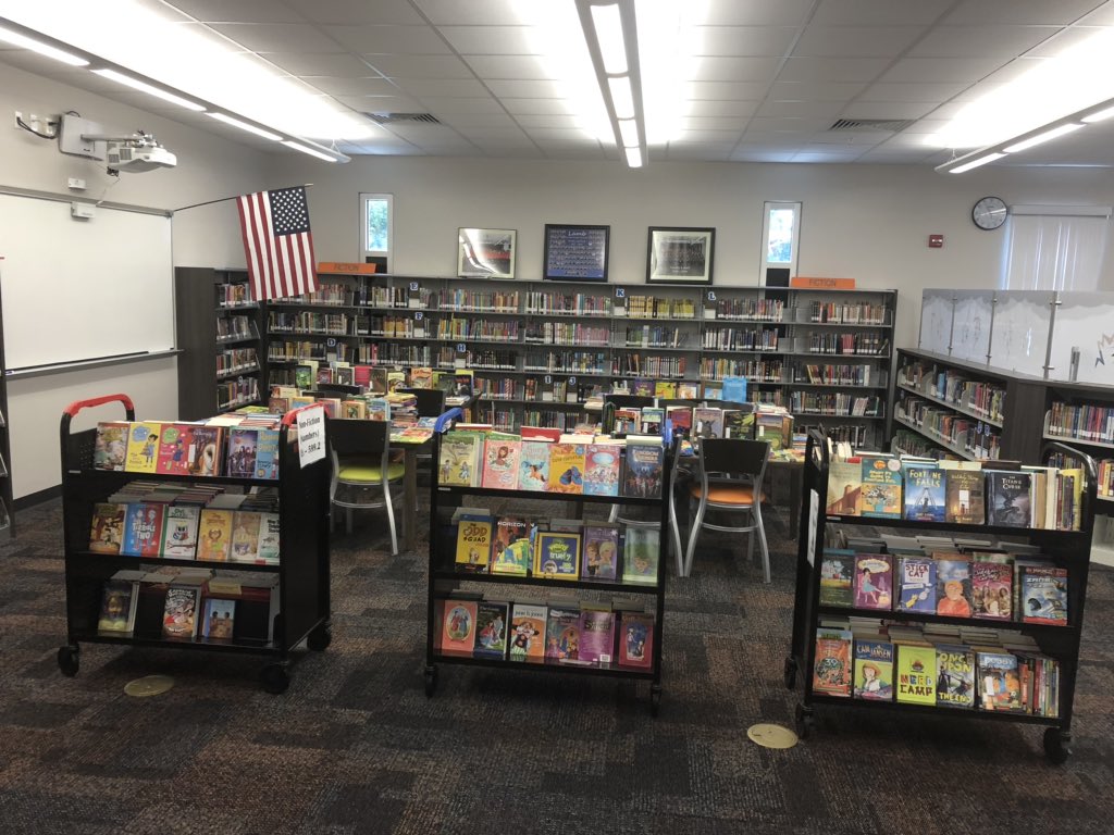 LibraryTera's tweet image. What a great project that @LibraryKristina and I worked on together! Our goal was to flood @HCPSLambES with summer reading. I can’t wait to see my students’ faces today when they get to come shop the free bookstore! Thank you so much @HCPSCimino and Mrs. Penney! @hubofschool