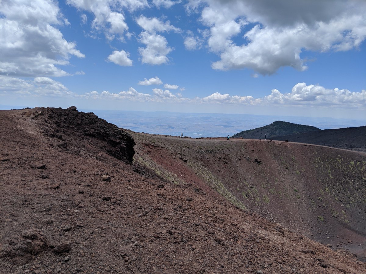 TMB_School's tweet image. Today's lunch spot on a crater of #Etna overlooking the the coast. #Sicily2019 #whataview