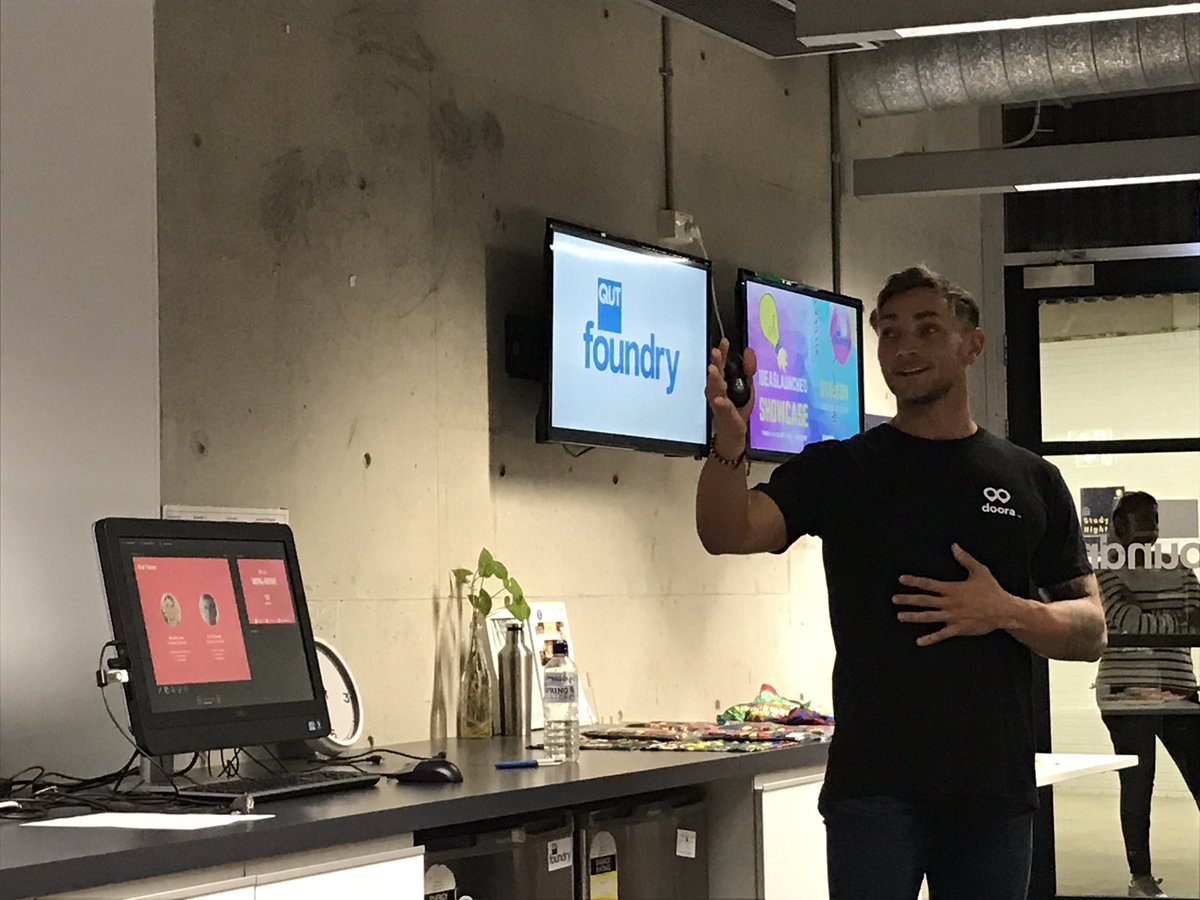 QUTEship's tweet image. #IDEASlaunched @qutfoundry pitch by Brodie of #Doora: they’ve built a #platform to connect #retailers looking for sales &amp;amp; data &amp;amp; consumers looking for #salespromotions in areas &amp;amp; categories of interest. #marketing #QLDsmallbiz