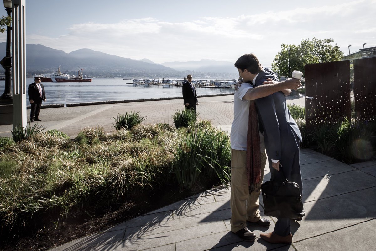 AdamScotti's tweet photo. Already missing yesterdayโs assistant , Bill - my father in from Indonesia. Somehow we managed to cross paths in Vancouver.
#bringyourdadtoworkday #vancouver https://t.co/uRkdGRSmsy