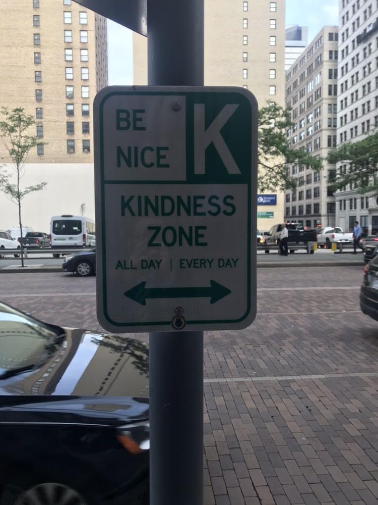 danielgilman's tweet image. As today is the 143 day of the year (Mr. Rogers favorite number for I Love You), @GovernorTomWolf has declared it a statewide day of kindness. I saw these new City street signs popping up around town this AM