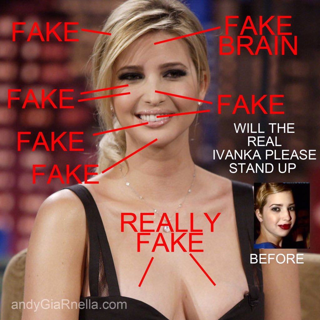 christine_w86's tweet photo. @dcexaminer @IvankaTrump Imagine the #WashingtonExaminer writing something positive about a tRump?🙄

What a JOKE. Ivanka is a #FakeDaughter of a #FakePOTUS,

who underwent MULTIPLE #Surgeries, to look more appealing to her leacherous father! As if Ivanka would do ANYTHING, not in her OWN SELFISH motives https://t.co/PnLfISRcXg