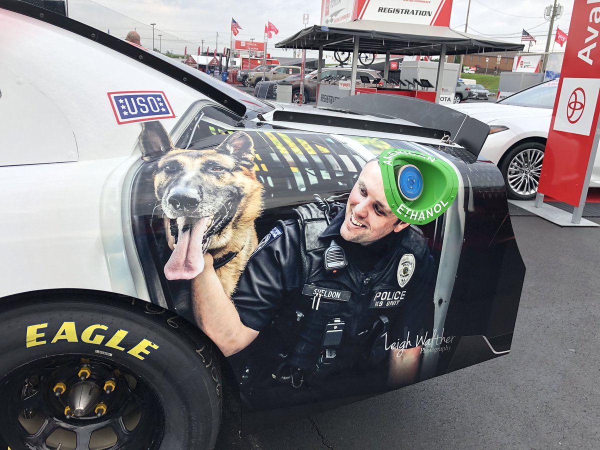 hannahwelker's tweet photo. Here it is. Unbelievable. @wcnc This will run in Saturday’s Xfinity race. https://t.co/g93K39fYqM