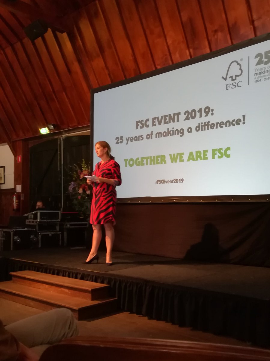 JMSleurink's tweet photo. YES #FSCevent2019 25 jaar FSC wereldwijd is gestart! Met @LiesbethGort director @FSCNL en Kim Carstensen, CEO @FSC_IC #togetherwearefsc #25yearsFSC https://t.co/8WMbvraiiu